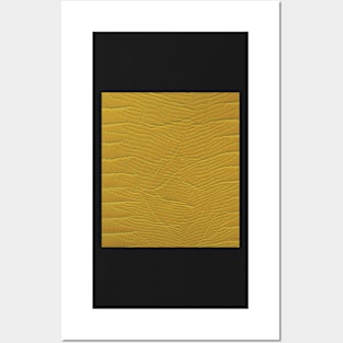 Photographic Image of Mustard Yellow Reptile Skin Posters and Art